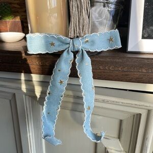 Denim Hair Bow
